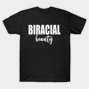 Biracial Beauty (White) T-Shirt